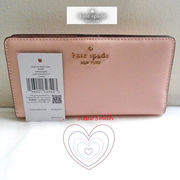 ♠️ Kate Spade ♠️ Madison Large Slim Bifold Wallet - Picture 1 of 7